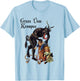 Santi Claus Greetings from Gruss Vom Krampus T-Shirt - T-Shirt | Light Blue