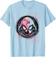 Marvel Ghost-Spider Gwen Background Badge Graphic T-Shirt - T-Shirt | Light Blue