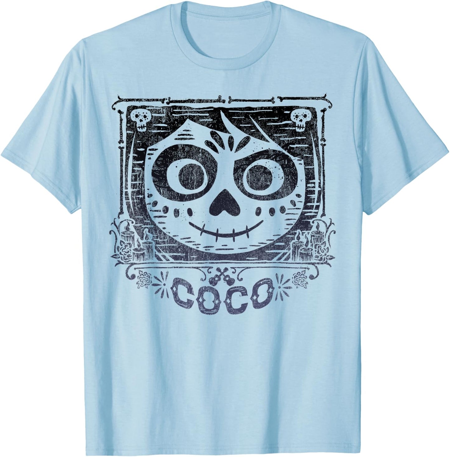 Disney Pixar Coco Miguel Portrait T-Shirt - T-Shirt | Light Blue
