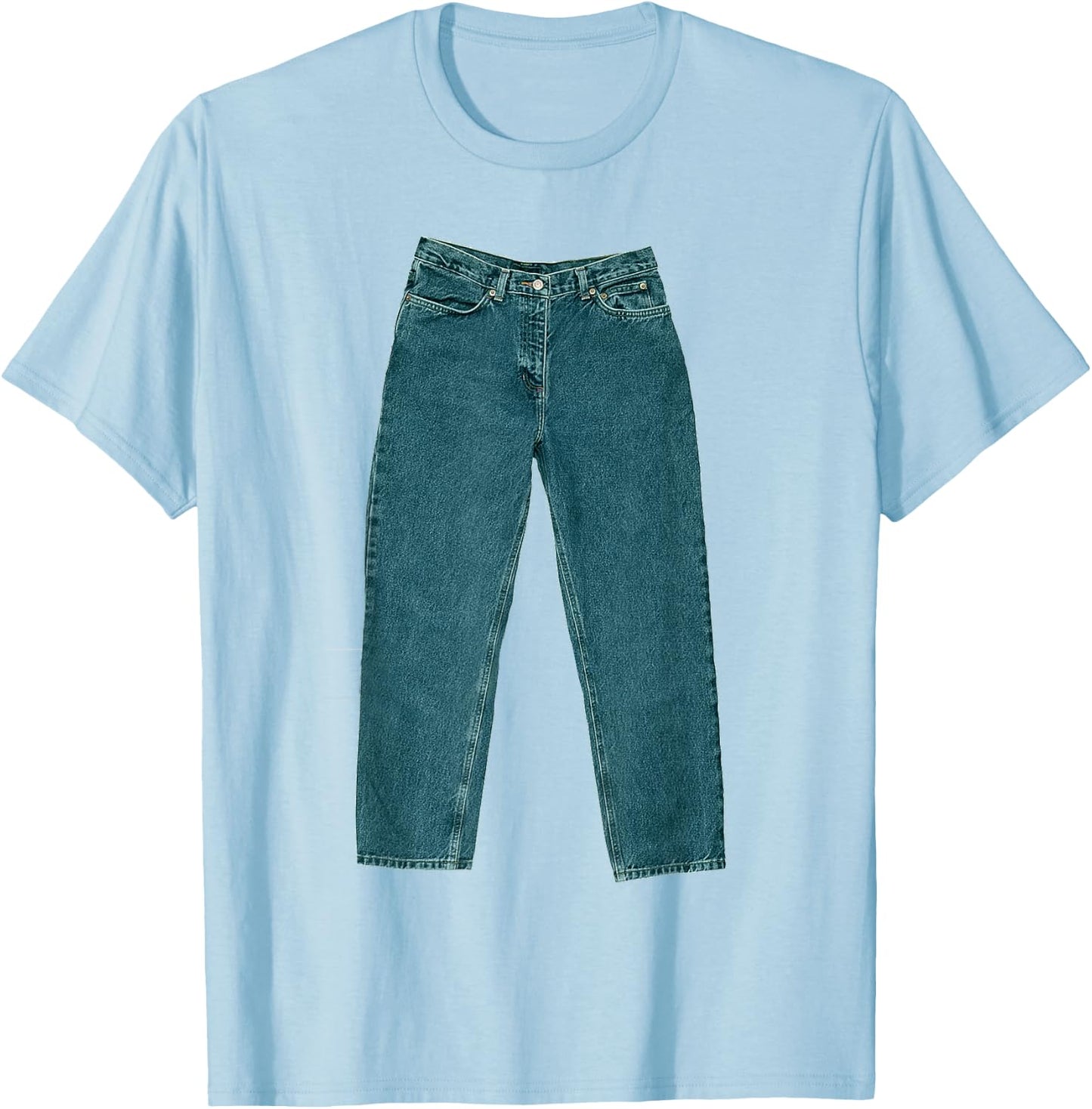 Pants on a Shirt - Funny, Ironic T-Shirt - T-Shirt | Light Blue