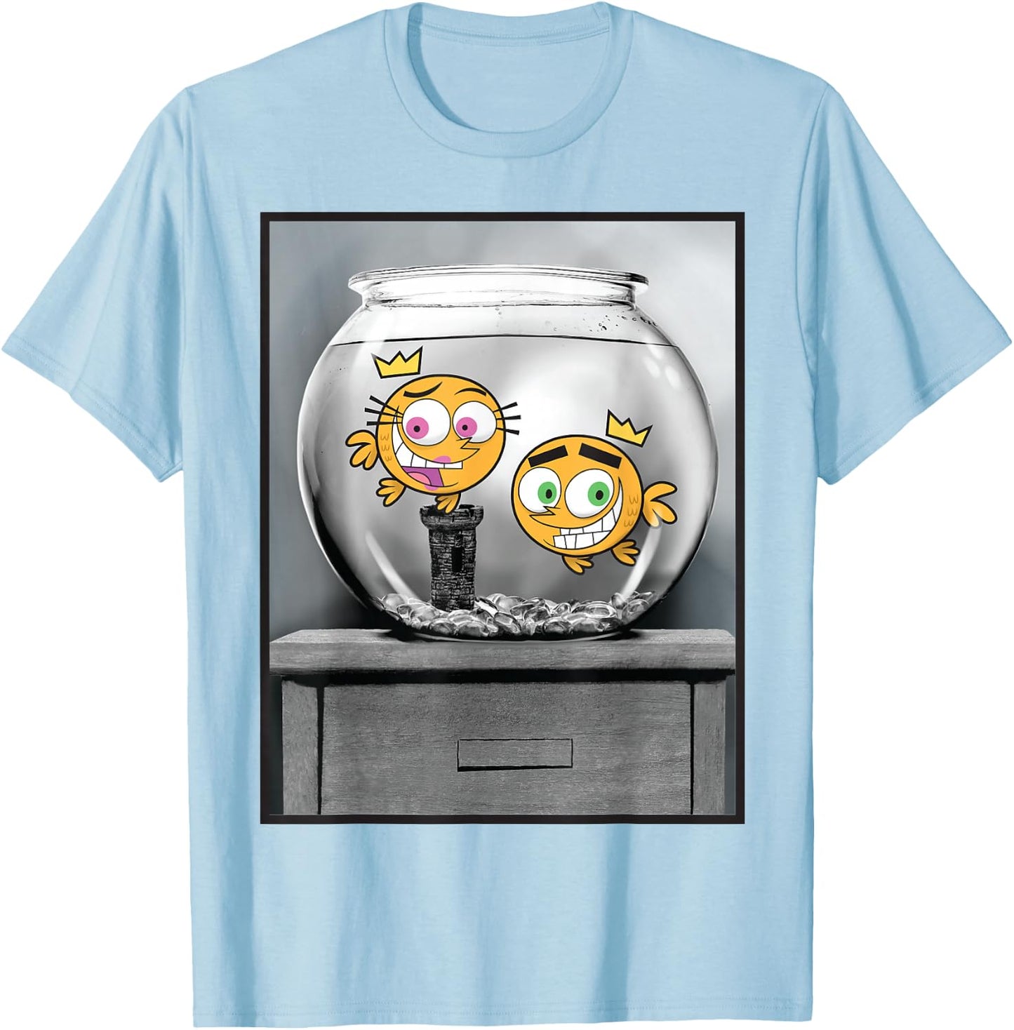 Nickelodeon The Fairly OddParents Goldfish T-Shirt - T-Shirt | Light Blue