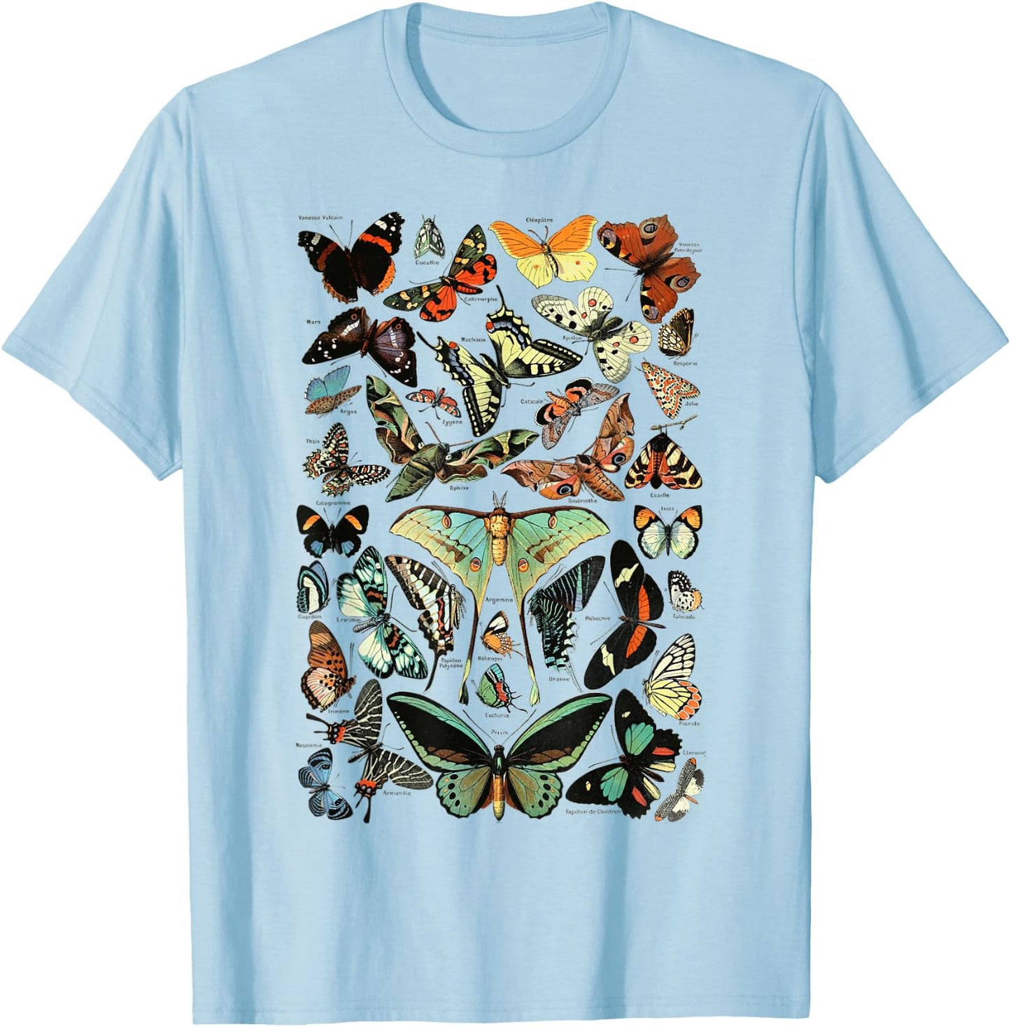 Vintage Butterflies Butterfly Collection entomology T-Shirt - T-Shirt | Light Blue