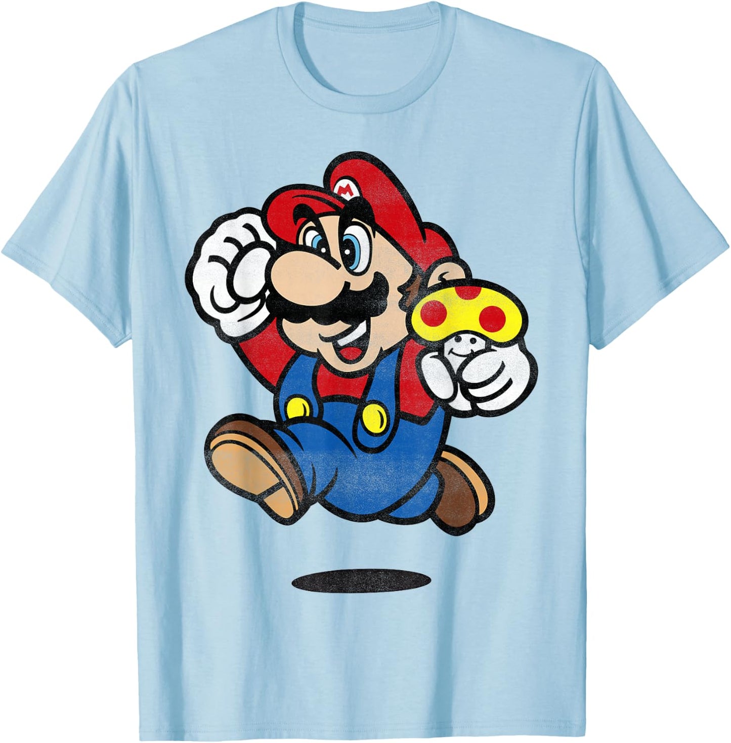 Nintendo Super Mario Running Graphic T-Shirt - T-Shirt | Light Blue