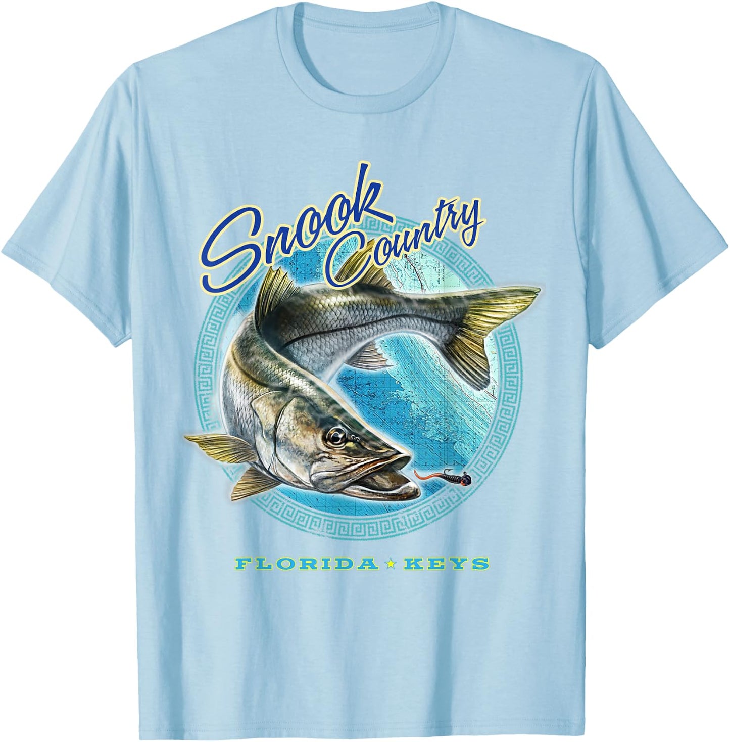 Snook fishing country, florida keys shirt T-Shirt - T-Shirt | Light Blue
