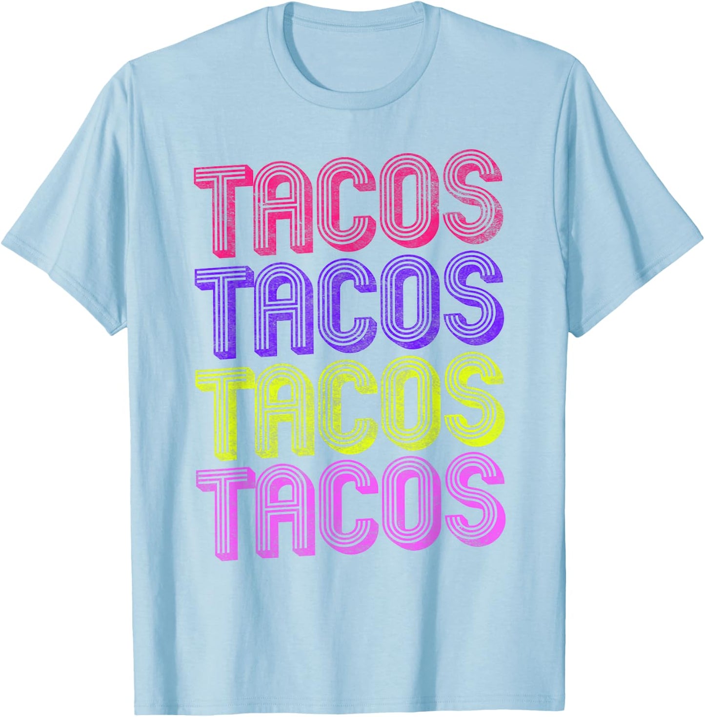 Retro Tacos , 80s Taco Tuesday Shirt , Kids T-Shirt - T-Shirt | Light Blue
