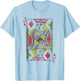 Jack Of Diamonds Playing Card Costume Poker Distressed T-Shirt - T-Shirt | Light Blue