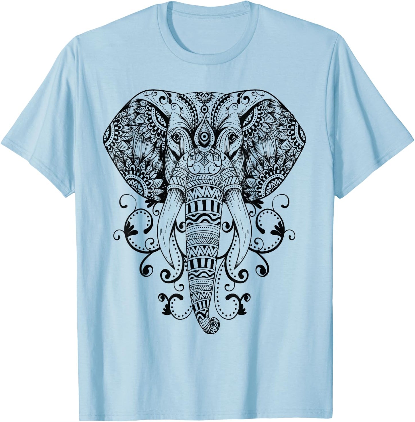 Elephant T Shirt Steampunk T-Shirt - T-Shirt | Light Blue