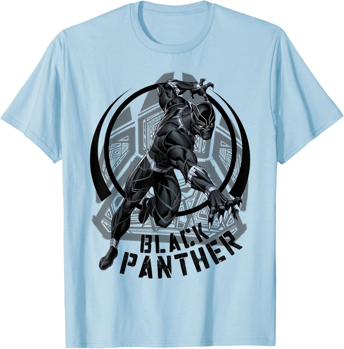Marvel Black Panther King of Wakanda Paw Graphic T-Shirt - T-Shirt | Light Blue