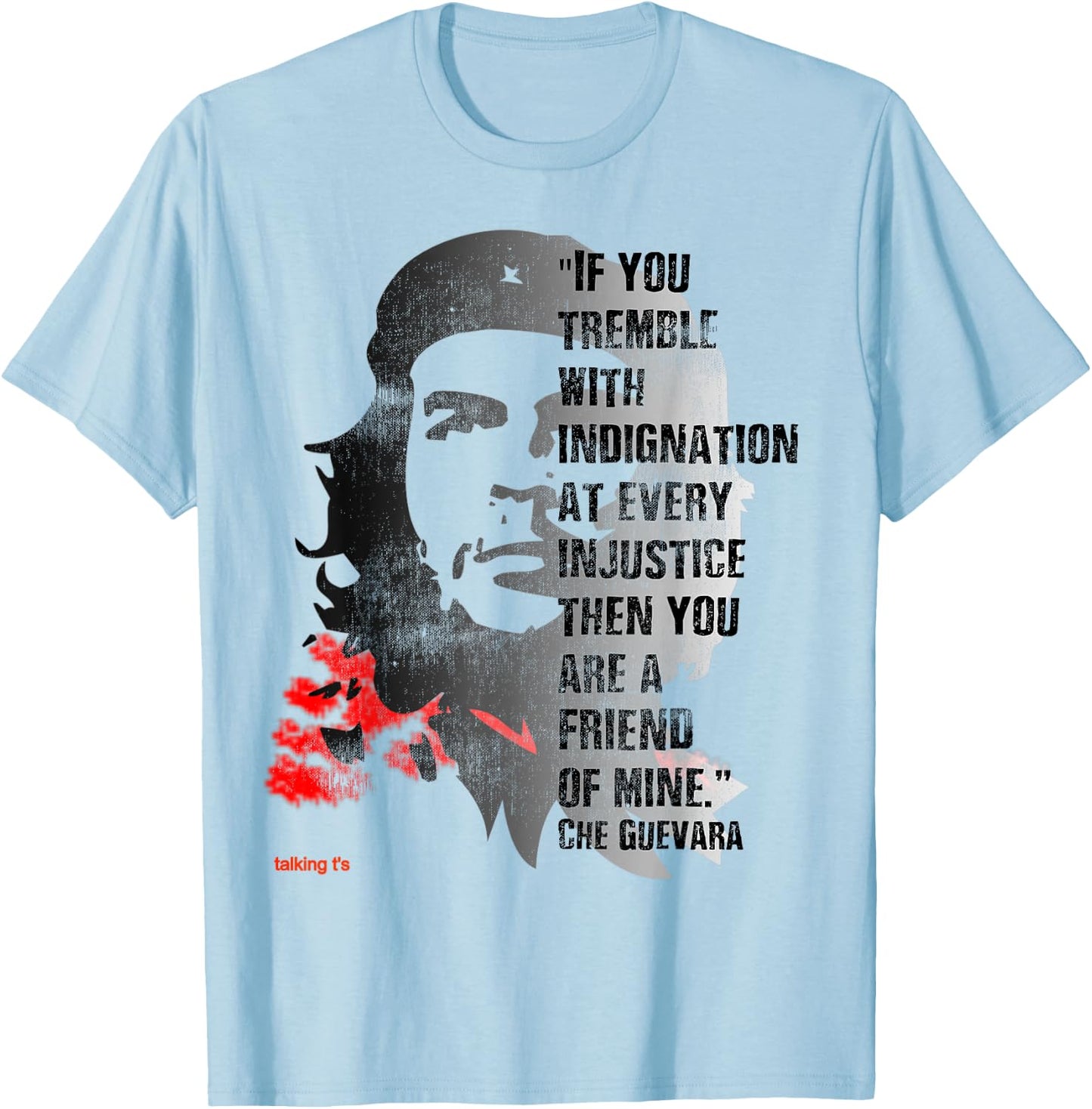 Retro Che Guevara Admirer Revolutionary Quote Meme T-Shirt - T-Shirt | Light Blue