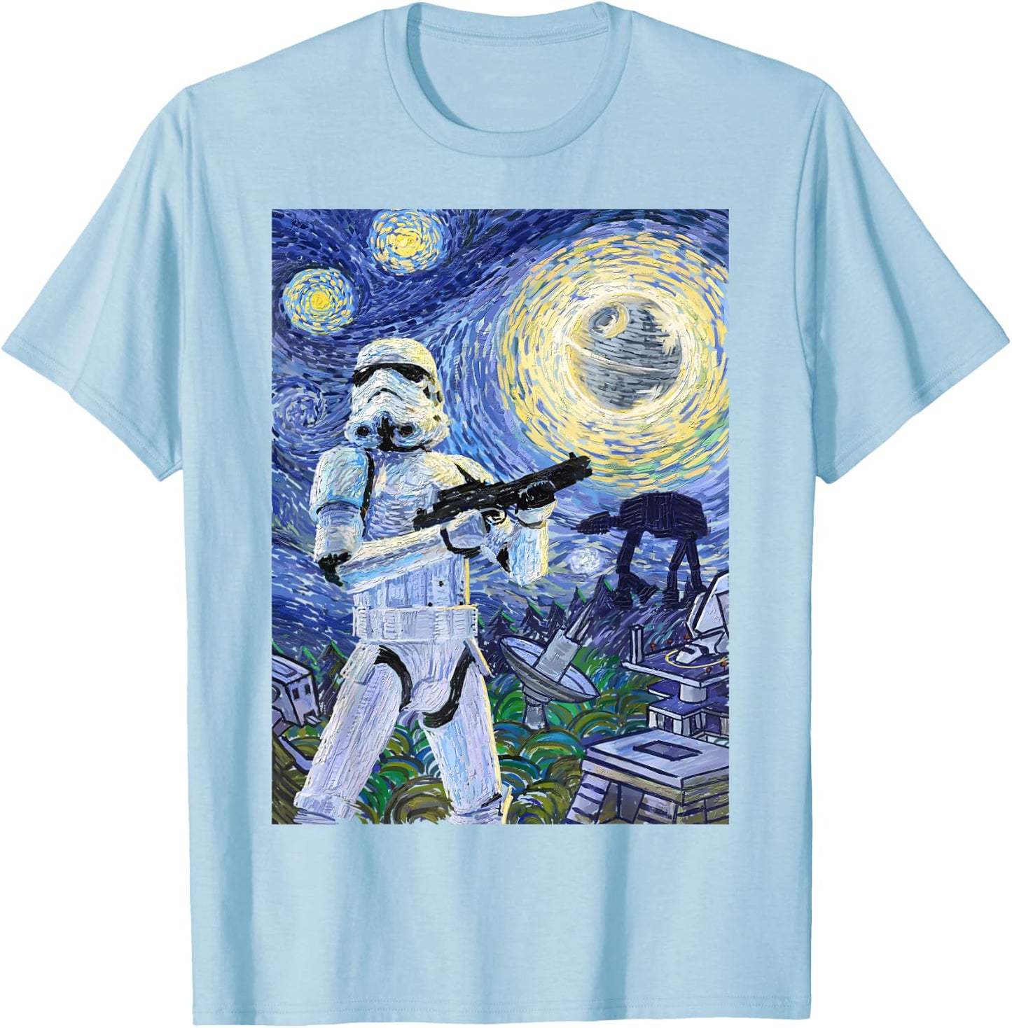 Star Wars Stormtrooper Starry Night Graphic T-Shirt - T-Shirt | Light Blue