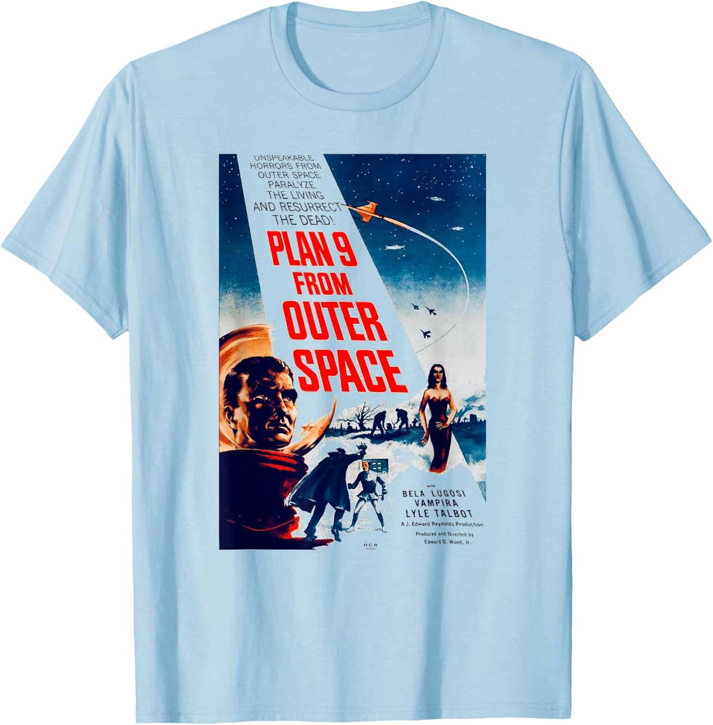 Plan 9 From Outer Space T-Shirt - T-Shirt | Light Blue