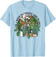 Bleached All I Need Is Coffee And Plants Skeleton Plant Lady T-Shirt - T-Shirt | Light Blue