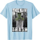 Sesame Street Oscar The Grouch Talkin' Trash T-Shirt - T-Shirt | Light Blue