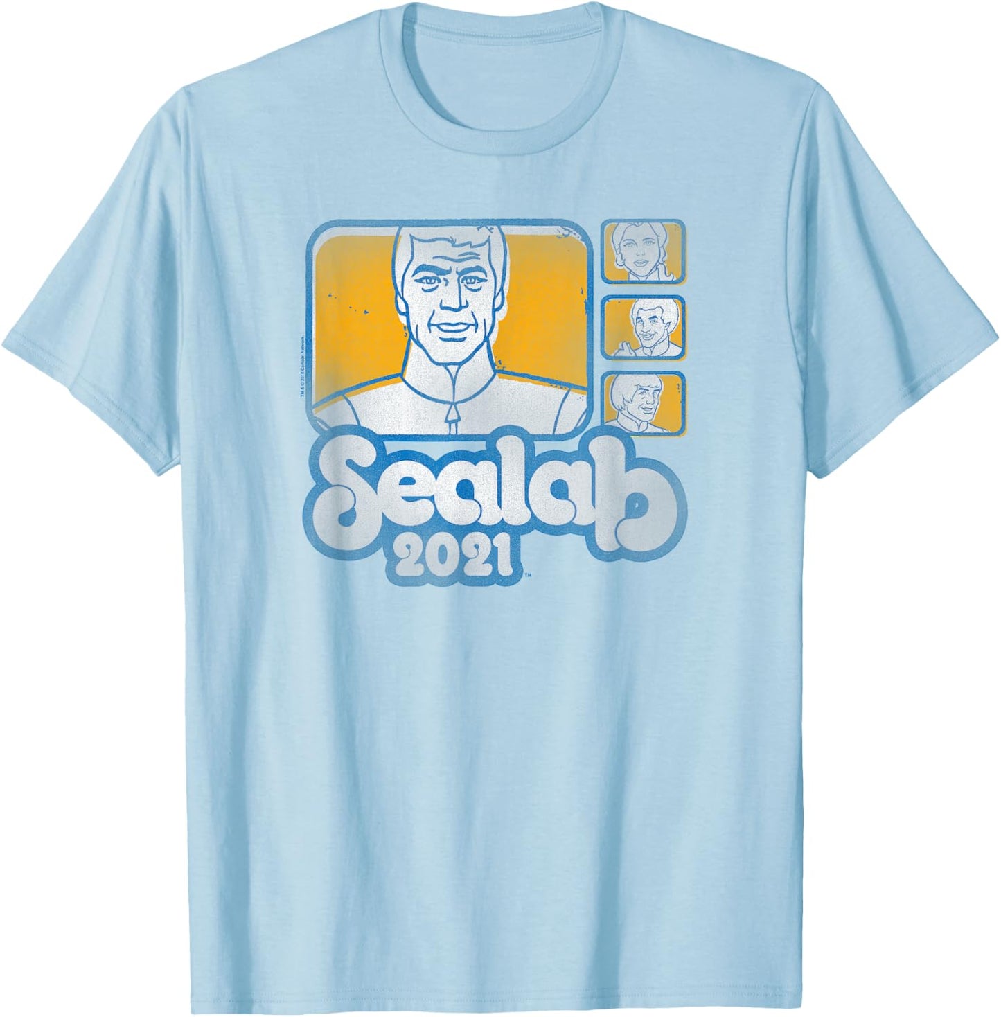 Sealab 2021 Tiles T-Shirt - T-Shirt | Light Blue
