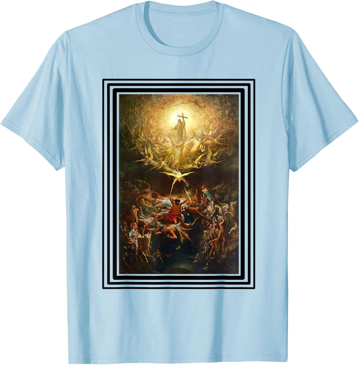 Triumph Of Christianity - Artistic Painting T-Shirt - T-Shirt | Light Blue