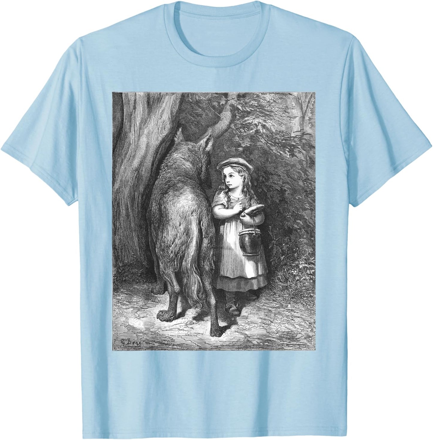 Little Red Riding Hood T-Shirt - T-Shirt | Light Blue