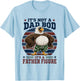 Not A Dad BOD Father Figure Bald Eagle Dad T-Shirt - T-Shirt | Light Blue