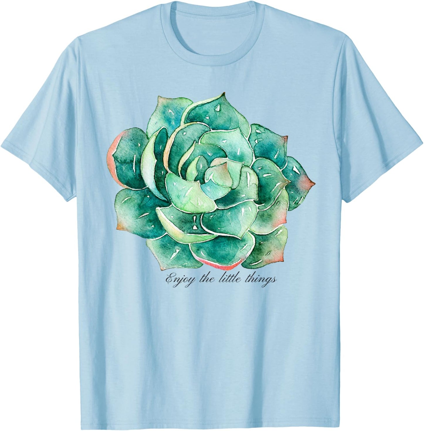 Succulent Shirt Women - Inspiration Succulent T-Shirt - T-Shirt | Light Blue