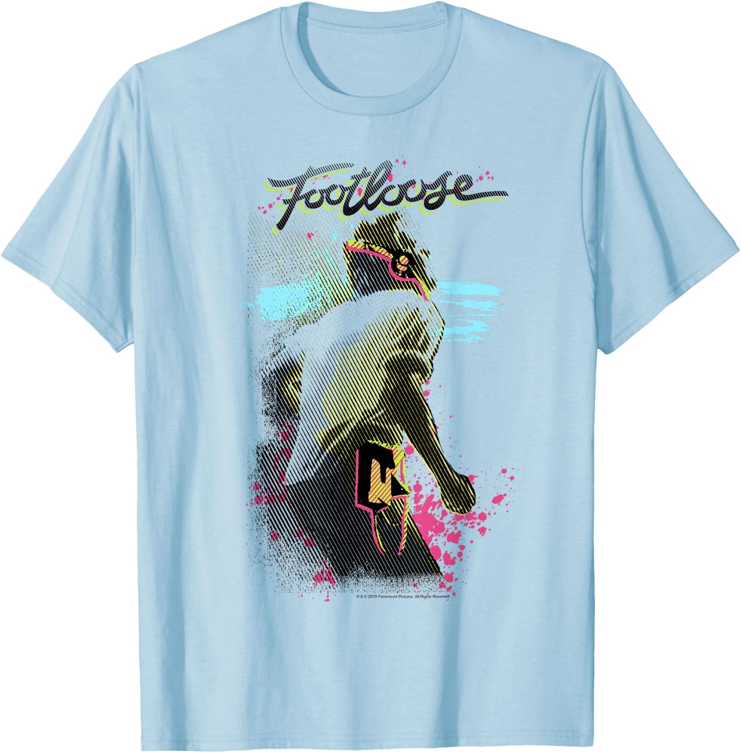 Footloose Neon Poster Title Logo T-Shirt - T-Shirt | Light Blue