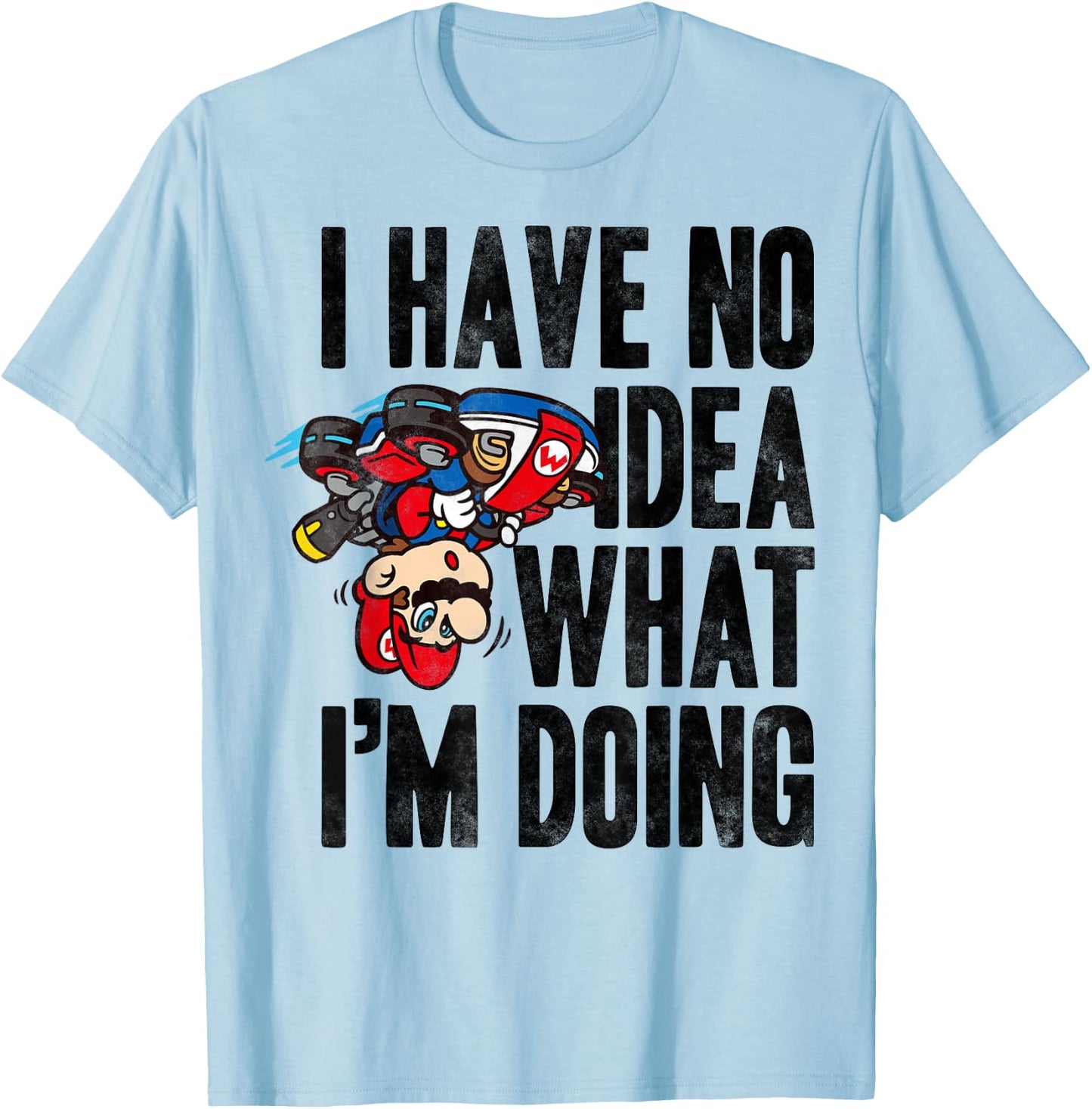 Nintendo Mario Kart No Idea What I'm Doing Graphic T-Shirt - T-Shirt | Light Blue