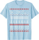 A GA Christmas Ugly Christmas "Sweater" Xmas Pilot T-Shirt - T-Shirt | Light Blue