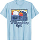 Willoughby Spit Retro Surfer Vintage Beach & Wave Men Women Girls Kids T-Shirt - T-Shirt | Light Blue