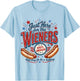 Just Here for The Wieners Funny Hot Dog 4th of July American T-Shirt - T-Shirt | Light Blue