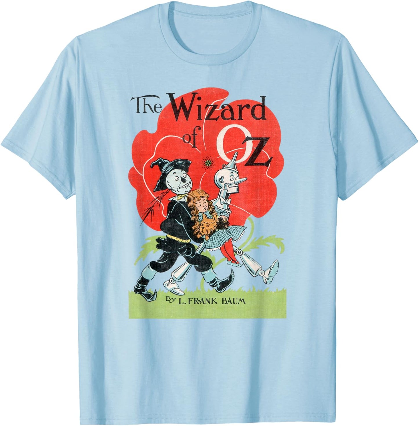 Vintage Wizard of OZ -Dorothy Scarecrow Tin Man Shirt T-Shirt - T-Shirt | Light Blue