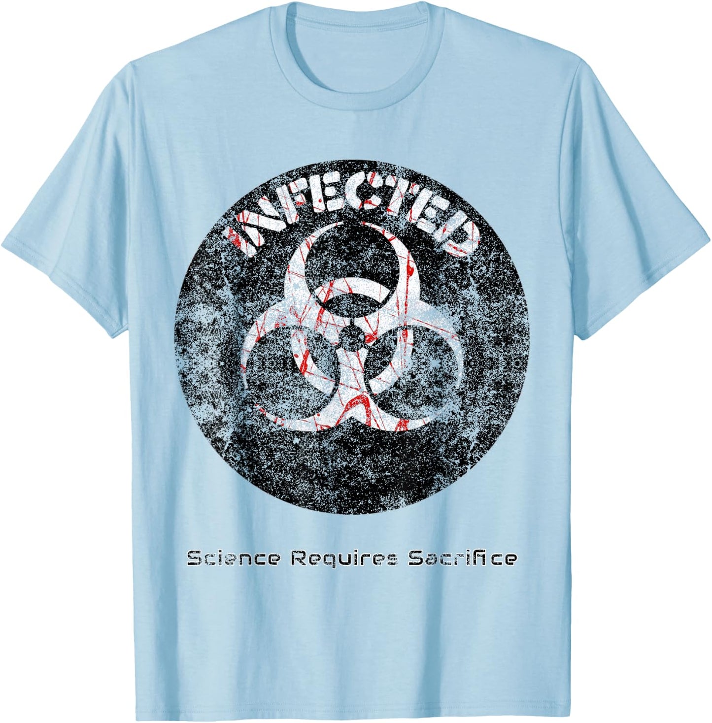 Infected Doomsday Biohazard Science Teacher Halloween Men Women Kids T-Shirt - T-Shirt | Light Blue