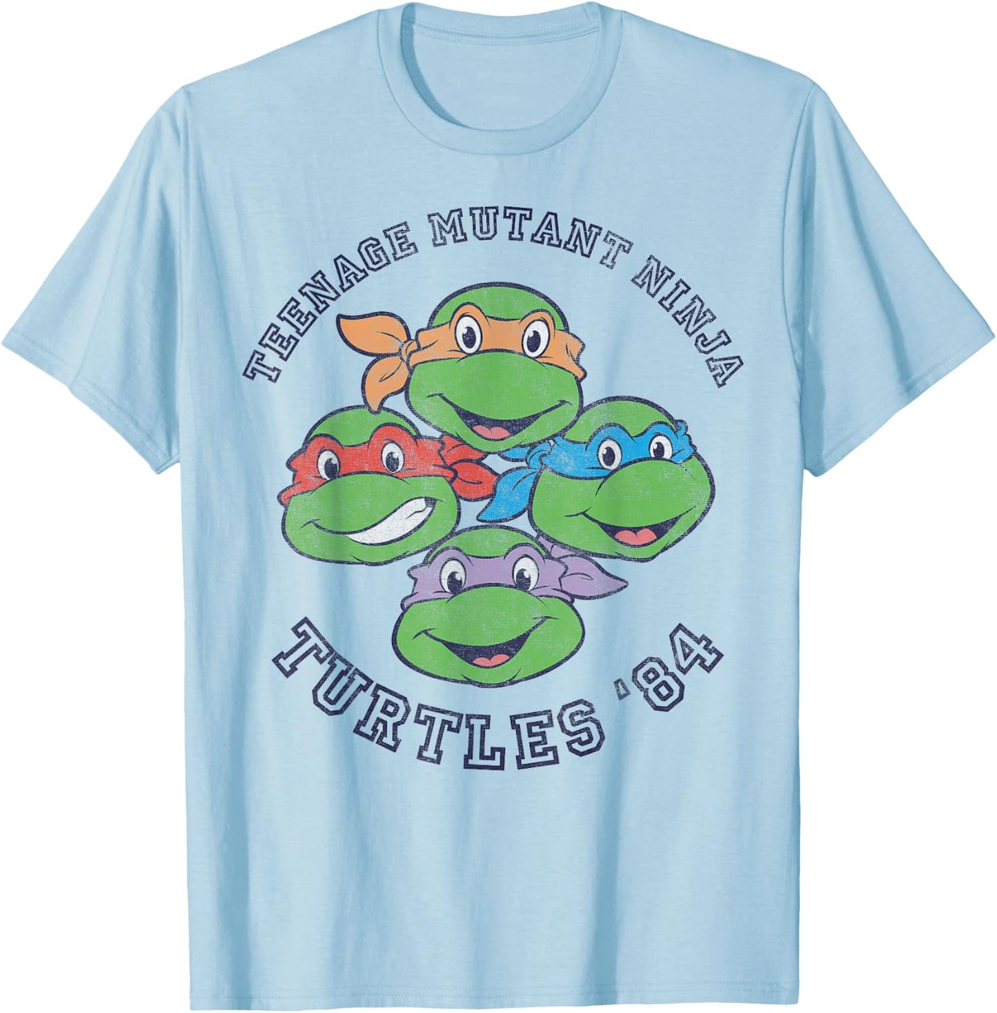 Teenage Mutant Ninja Turtles Old School 1984 T-Shirt - T-Shirt | Light Blue