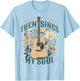 Vintage Floral Guitar Then Sings My Soul Christian Jesus T-Shirt - T-Shirt | Light Blue