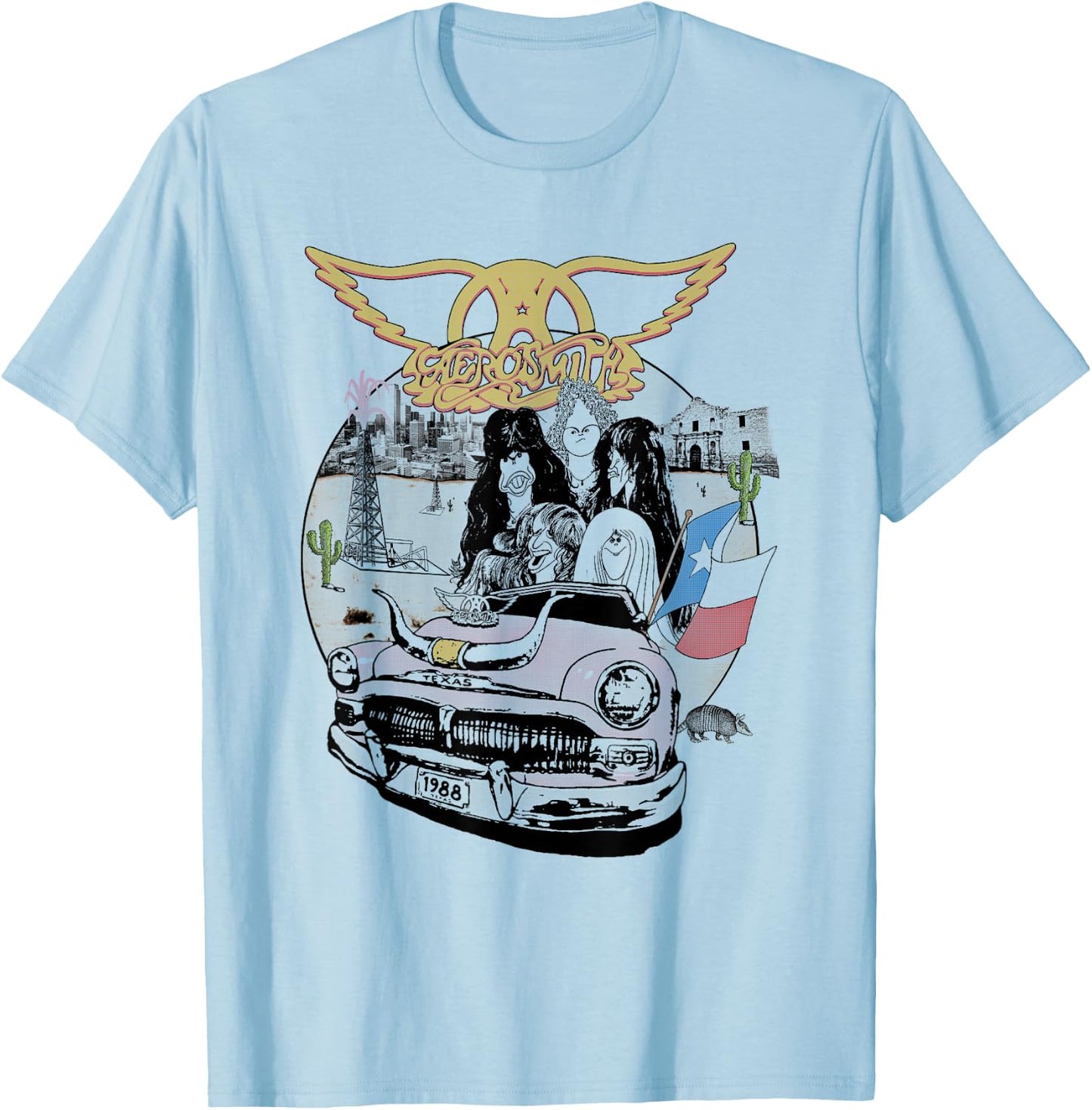 Aerosmith - Kings & Queens Multicolor T-Shirt - T-Shirt | Light Blue