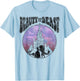Disney Beauty and the Beast Watercolor Palace Silhouettes T-Shirt - T-Shirt | Light Blue