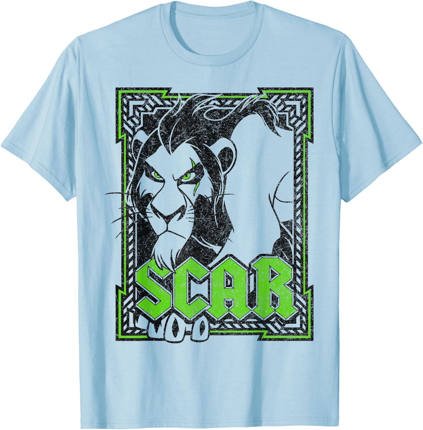 Disney The Lion King Scar Poster T-Shirt - T-Shirt | Light Blue