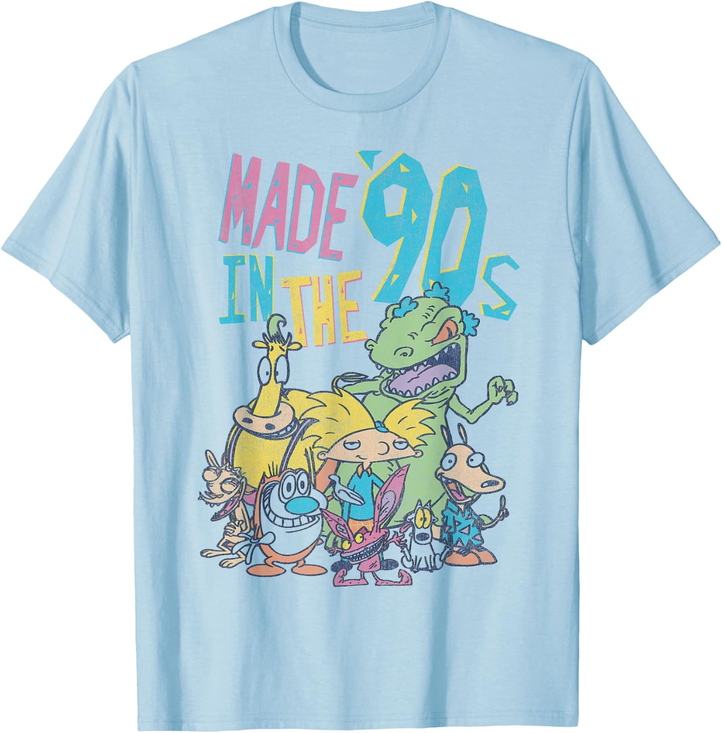 Nickelodeon Made in The 90s Character T-Shirt - T-Shirt | Light Blue