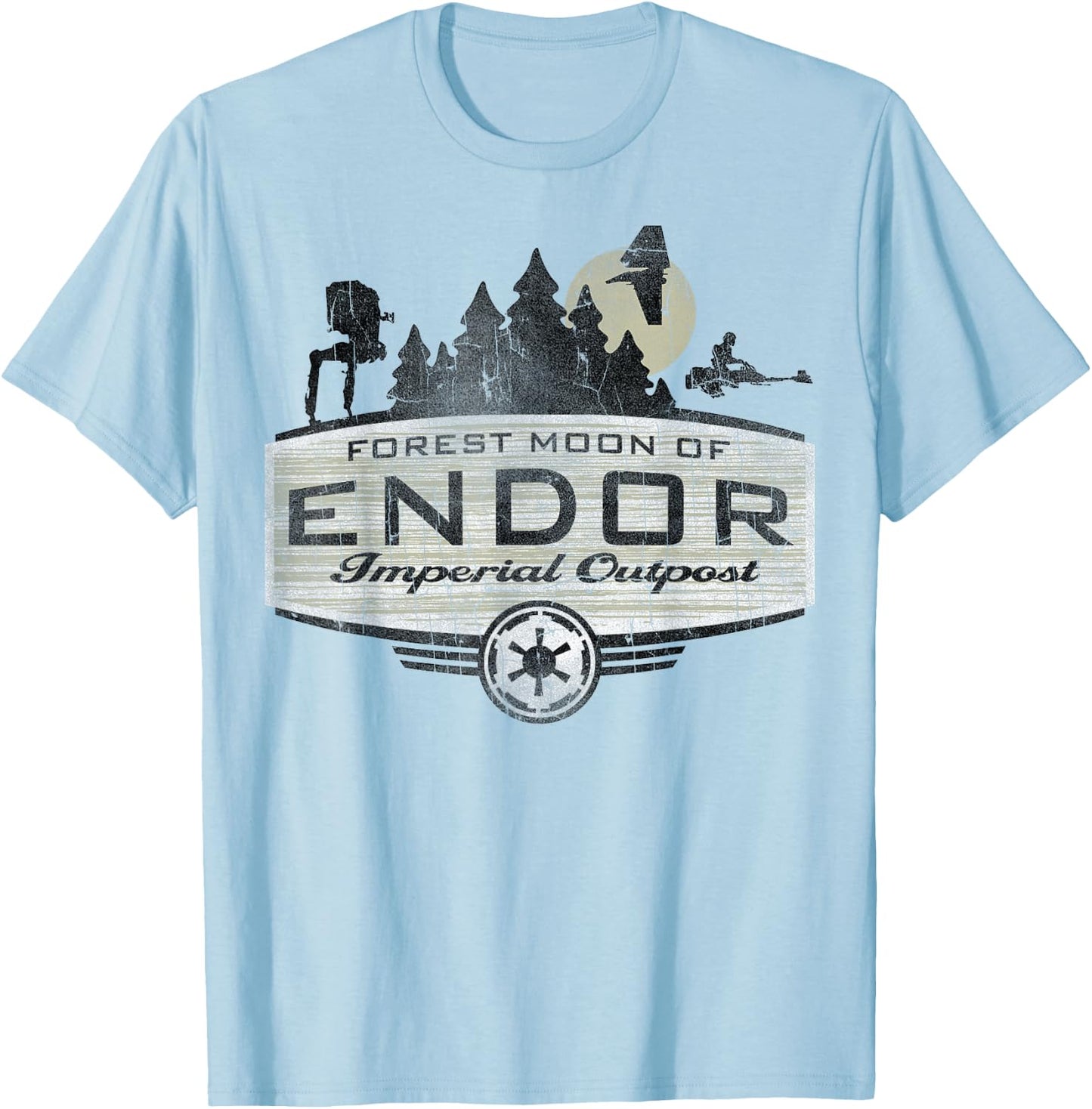 Star Wars Endor Imperial Outpost Destination T-Shirt - T-Shirt | Light Blue