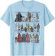 Star Wars Character Lineup Retro Classic Graphic T-Shirt - T-Shirt | Light Blue
