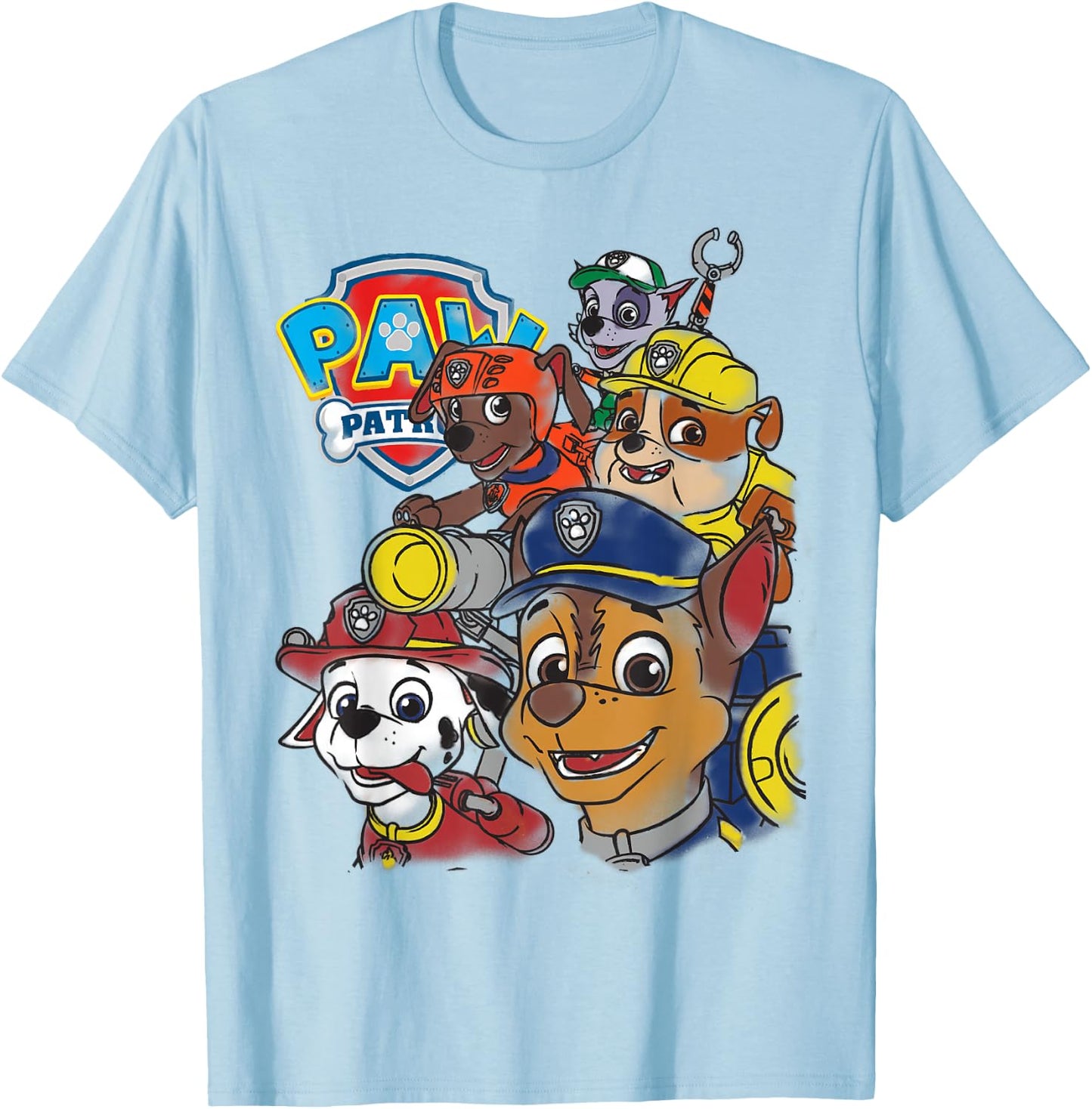 PAW Patrol Rescue Pup Group T- Shirts T-Shirt - T-Shirt | Light Blue