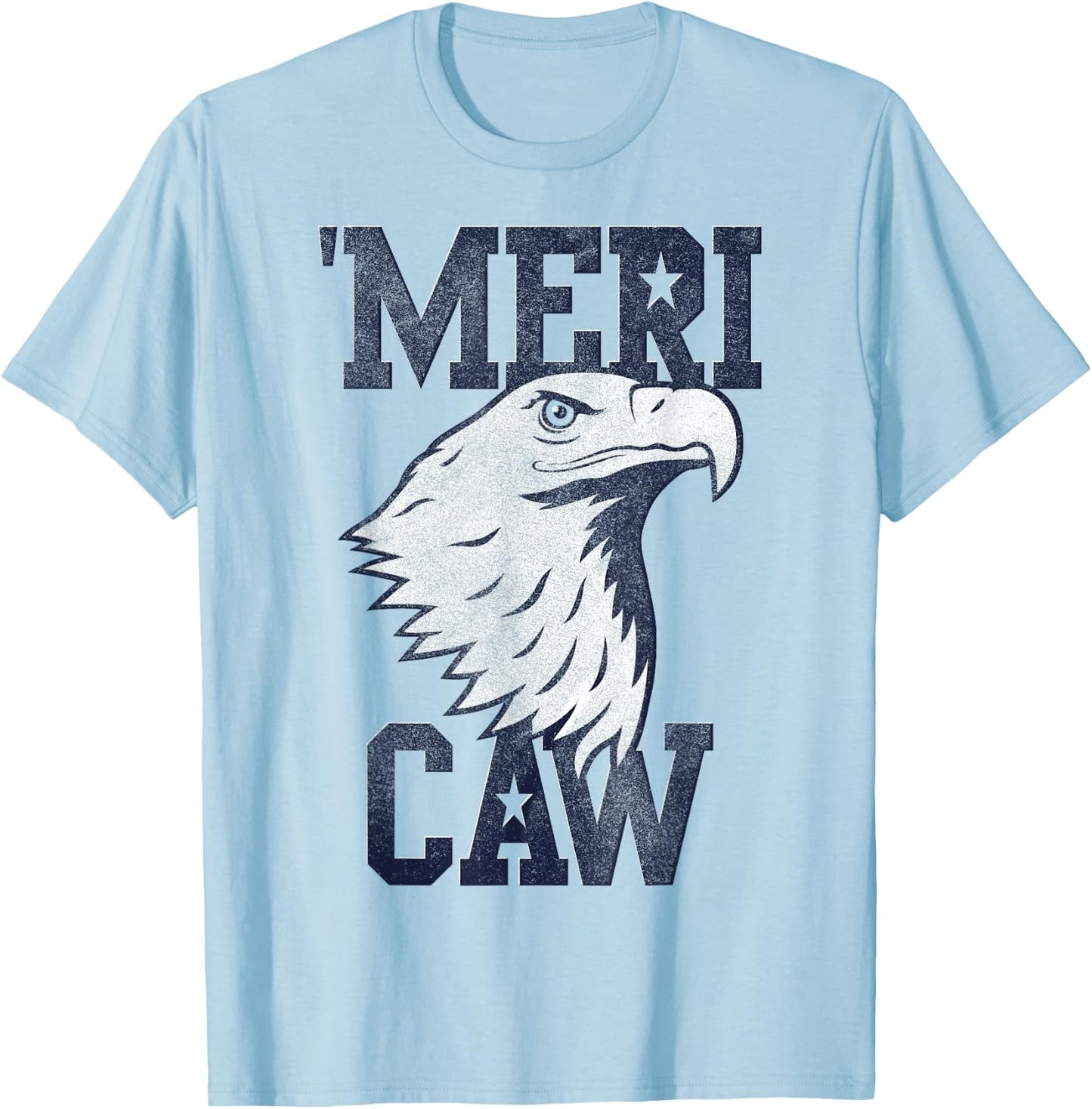 Meri Caw Eagle Head T-Shirt - T-Shirt | Light Blue