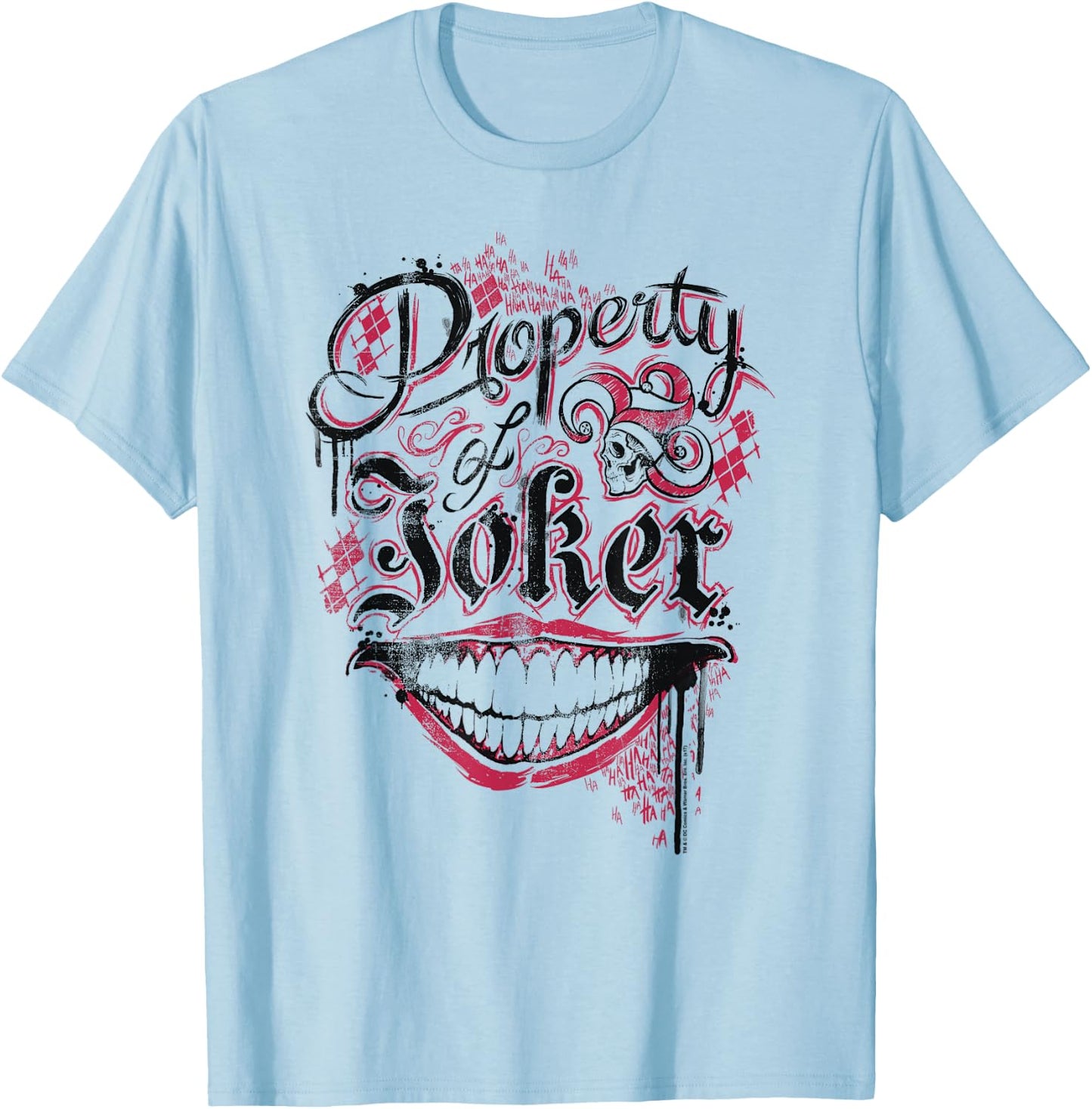Suicide Squad Property of T Shirt T-Shirt - T-Shirt | Light Blue