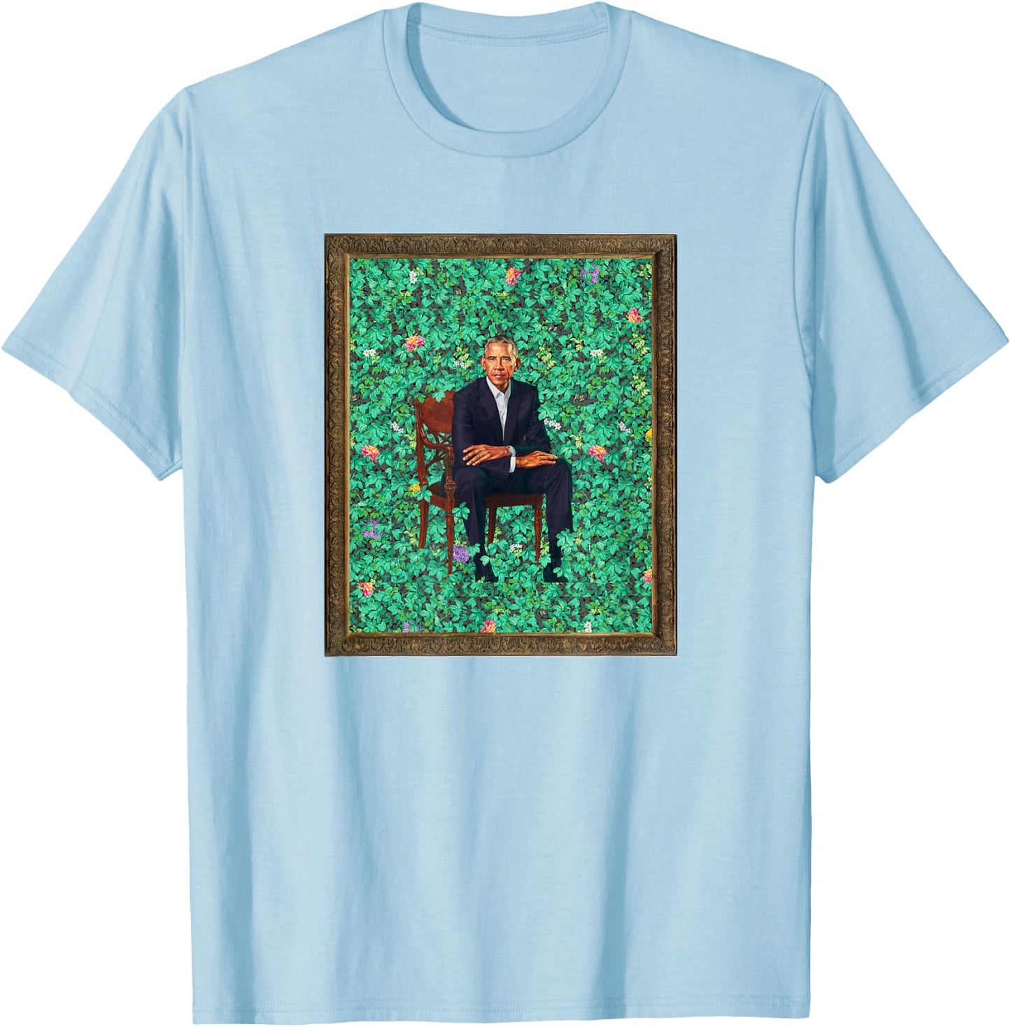 Obama Portrait T-Shirt - T-Shirt | Light Blue