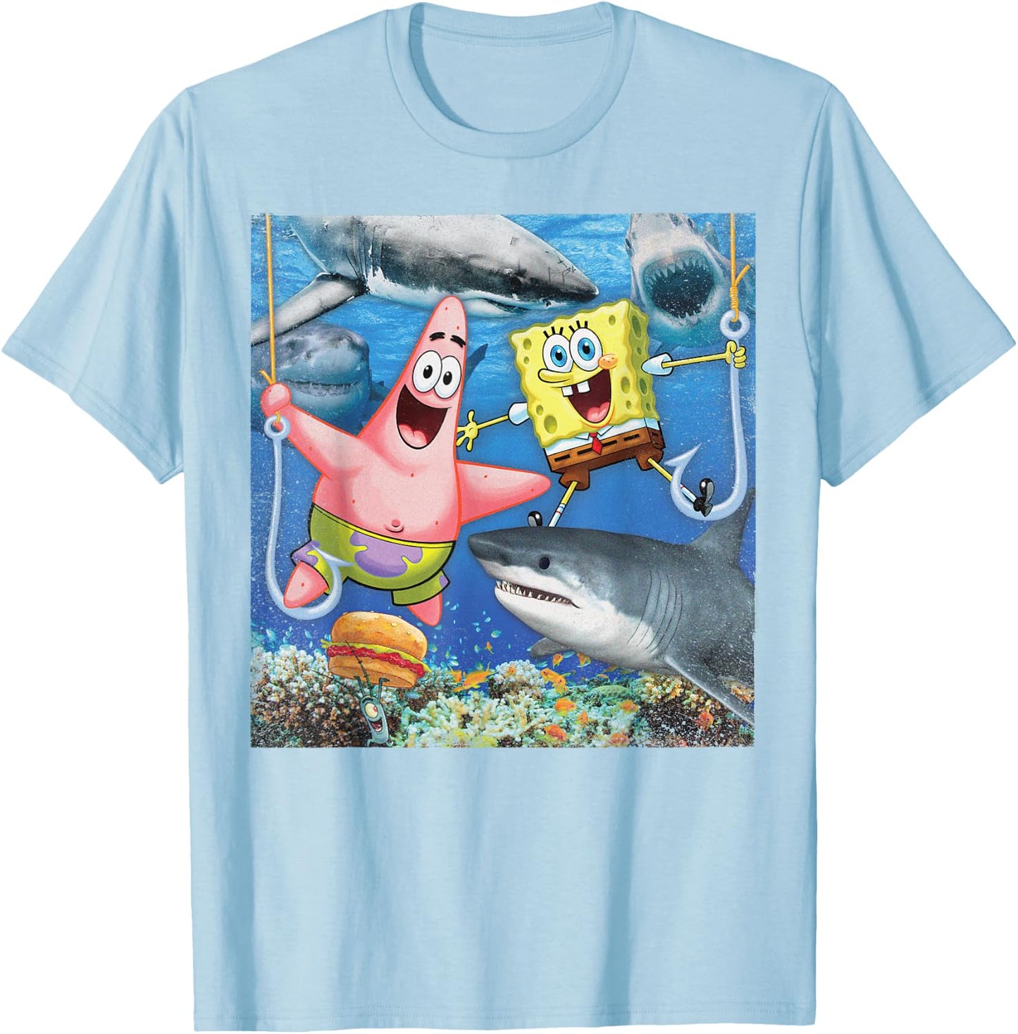 Spongebob SquarePants & Patrick Picture Perfect T-Shirt - T-Shirt | Light Blue