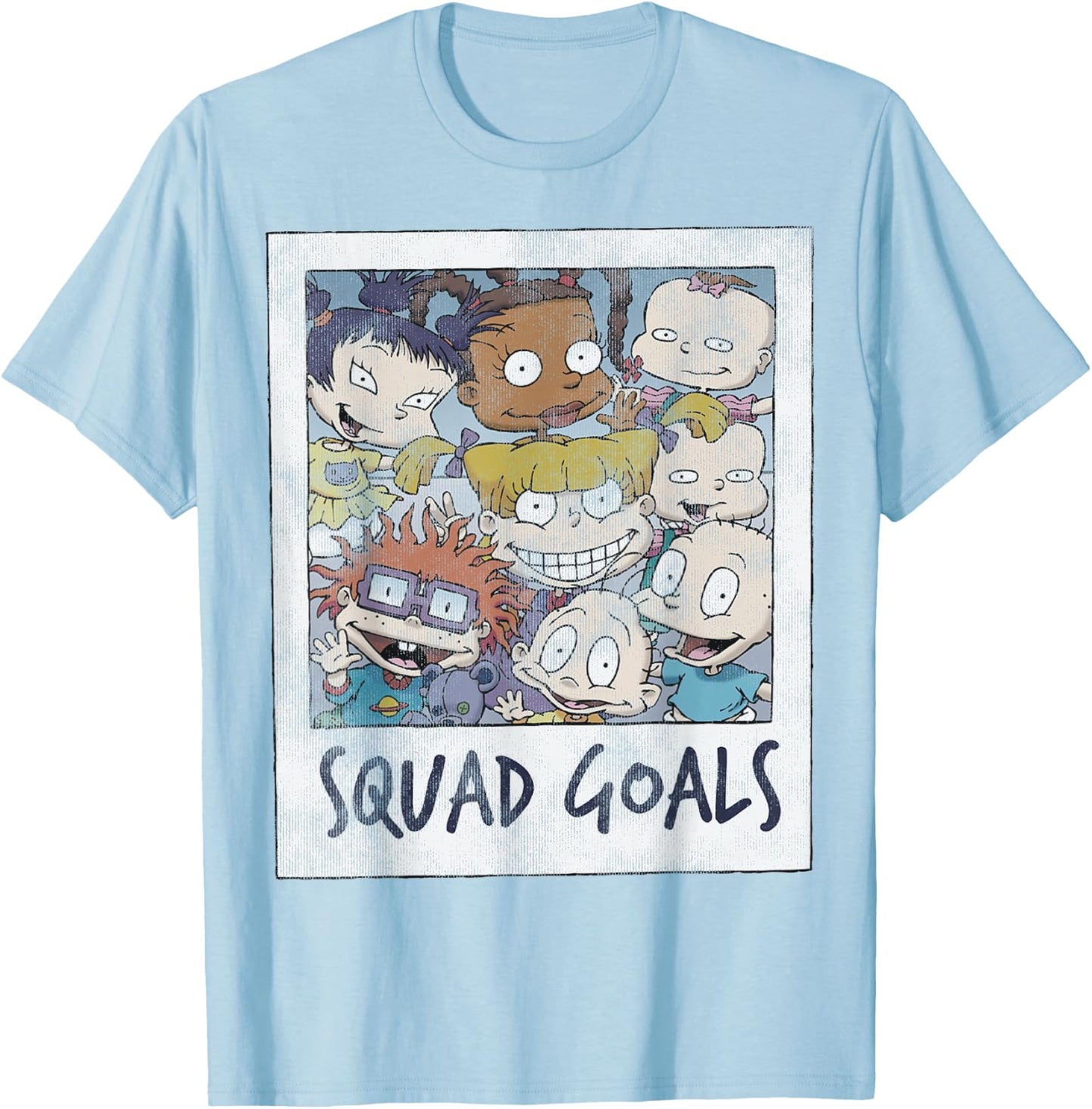 Rugrats Baby Squad Polaroid Picture Vintage Graphic T-Shirt - T-Shirt | Light Blue