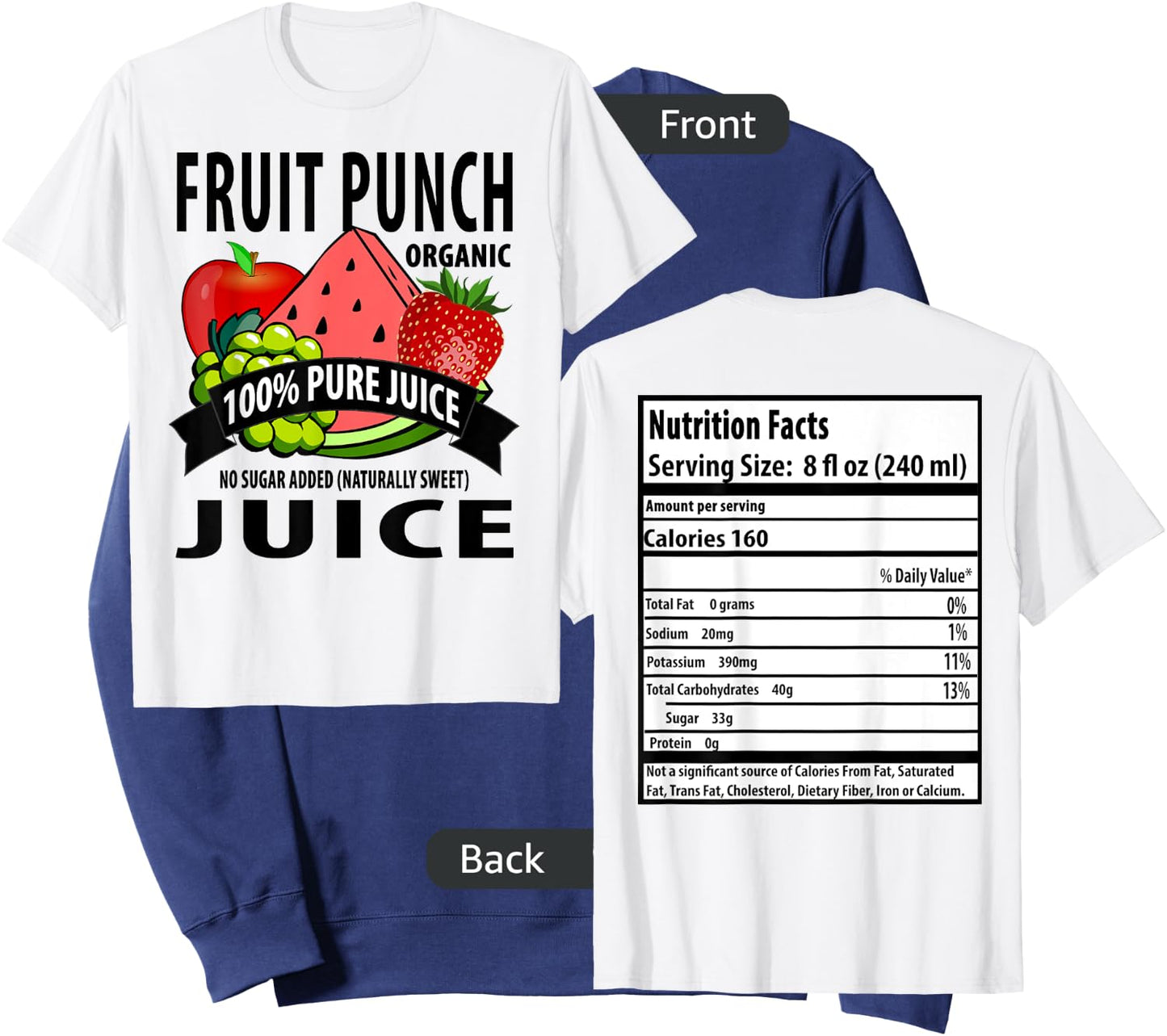 Fruit Punch: Family Halloween Costumes for 5 People Sweatshirt - Sweatshirt | Navy