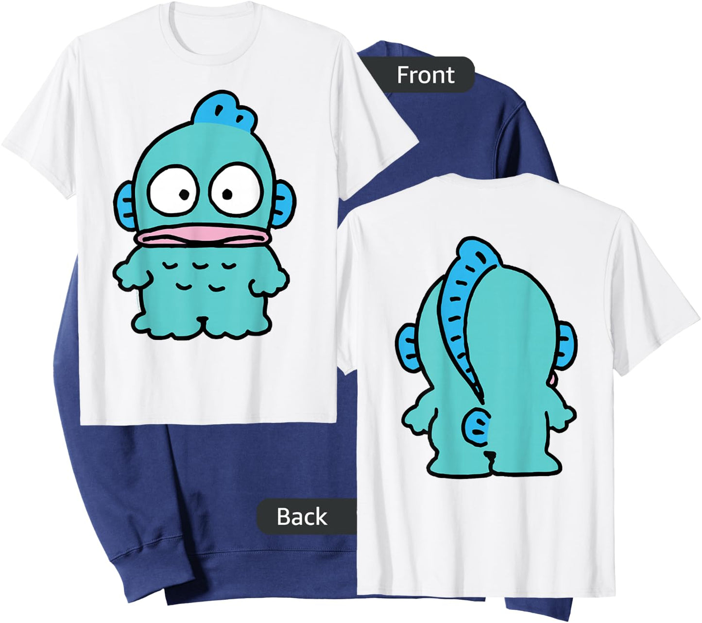 Hangyodon Front and Back Shirt Sweatshirt - Sweatshirt | Navy