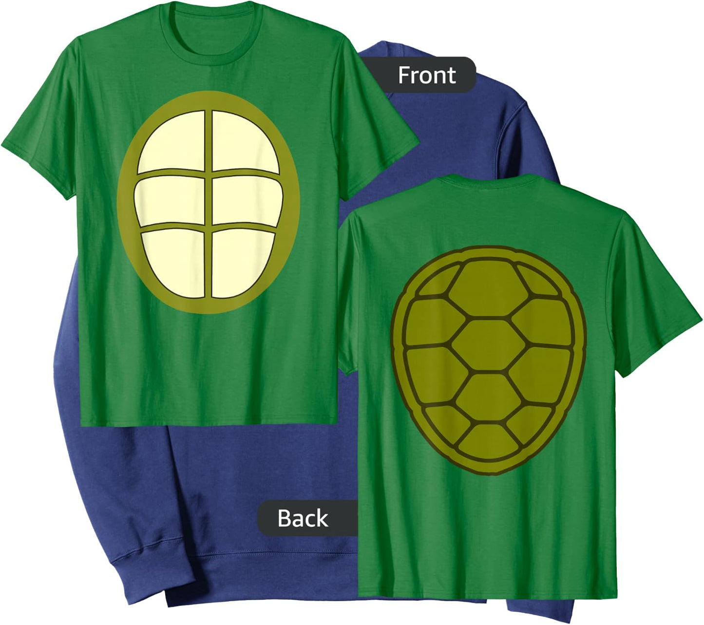 Turtle Halloween Costume 2-Sided Turtle Shell Shirt Sweatshirt - Sweatshirt | Navy