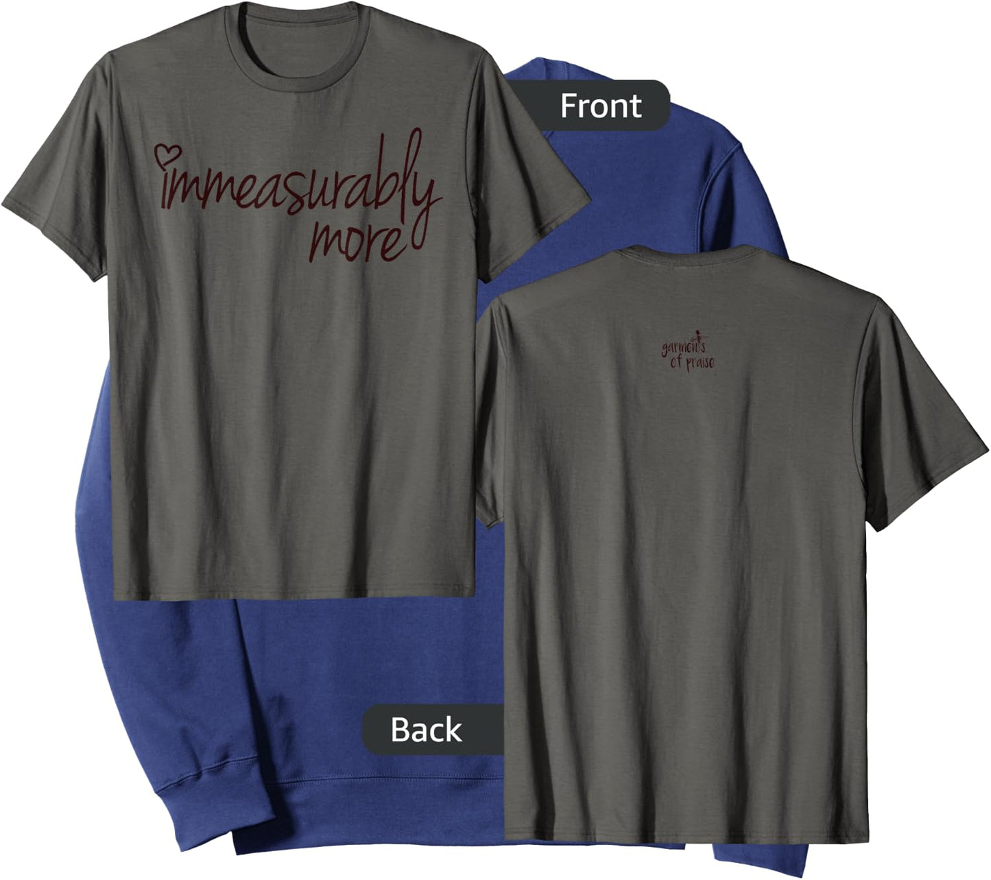Ephesians 3:20 - Immeasurably More - Inspirational Christian Sweatshirt - Sweatshirt | Navy