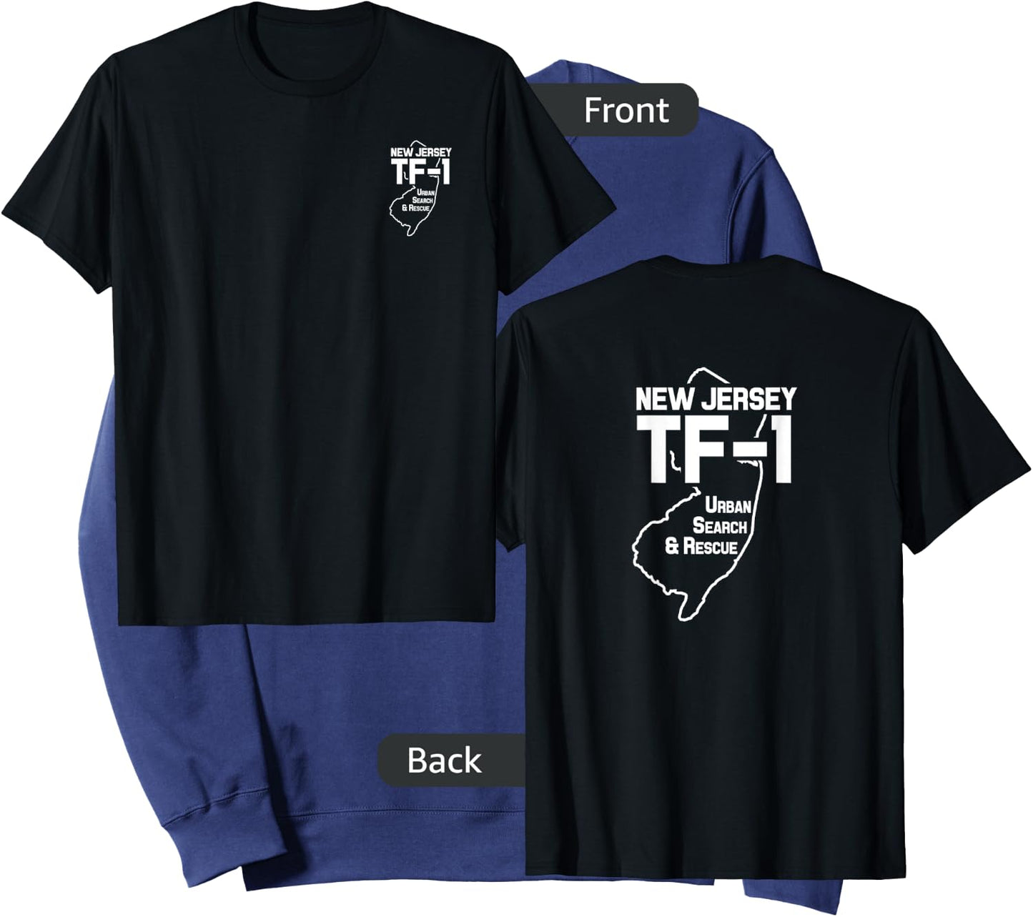 Urban Search & Rescue New Jersey Task Force 1 NJ-TF1 Duty Sweatshirt - Sweatshirt | Navy