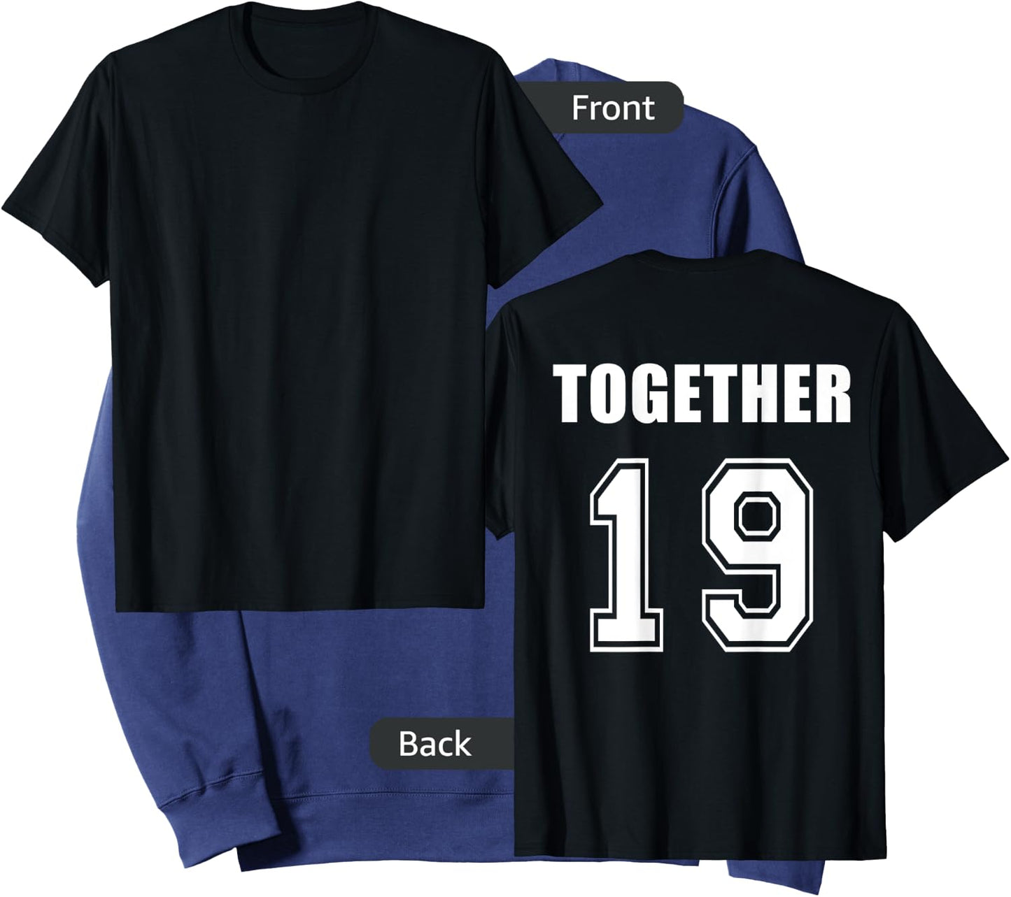 Together since 19xx- couple shirts-Lovers Shirts- King Queen Sweatshirt - Sweatshirt | Navy