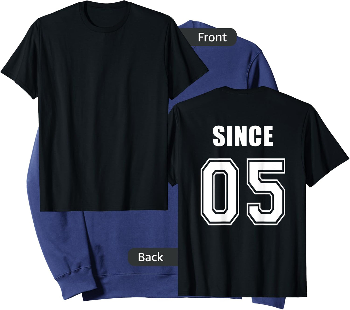 Together since 2005 -couple shirts-Lovers Shirts- King Queen Sweatshirt - Sweatshirt | Navy